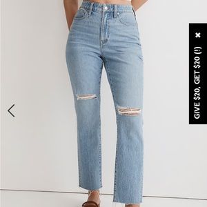 MADEWELL - the curvy perfect vintage jean